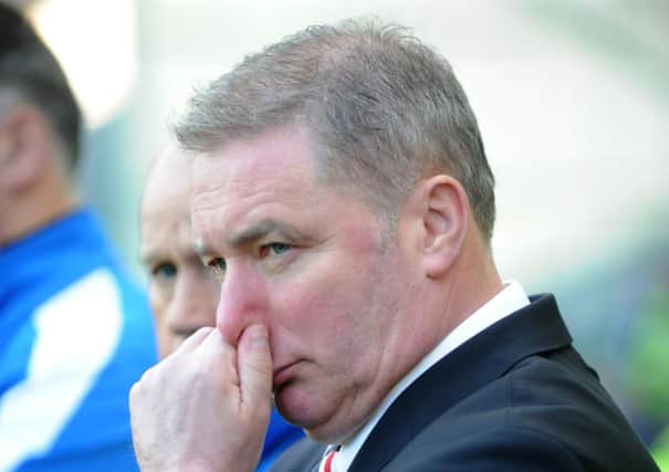 Ally McCoist insisted he felt Rangers' fans pain after their cup final defeat to Raith Rovers on Sunday. Picture: Jane Barlow