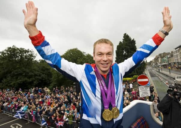 Sir Chris Hoy's Olympic exploits have seen his personal income rise significantly. Picture: Ian Georgeson