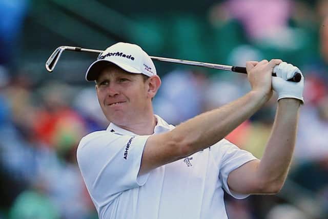 Stephen Gallacher on the 17th hole during his final round in Augusta. Picture: Getty