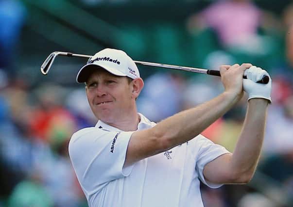 Stephen Gallacher on the 17th hole during his final round in Augusta. Picture: Getty