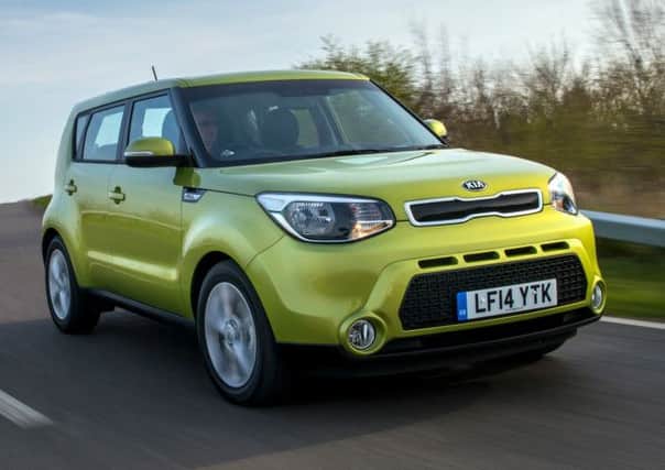 Mood lighting in the Kia Soul's speakers adjusts to the beat and style of music