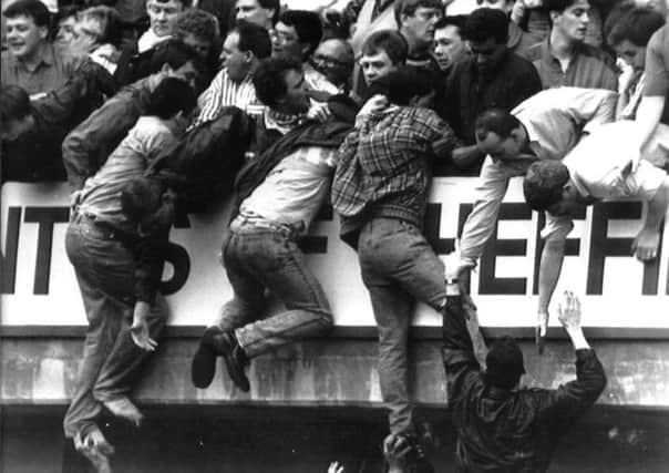 On this day in 1989, 96 football fans were crushed to death at a game between Liverpool and Nottingham Forest at Hillsborough stadium. Picture: PA