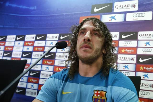 Carles Puyol didnt mince his words at the Nou Camp ahead of tomorrows final. Picture: Reuters