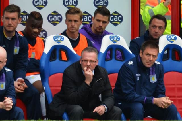 Paul Lambert's struggling Aston Villa side have lost four in a row. Picture: Getty