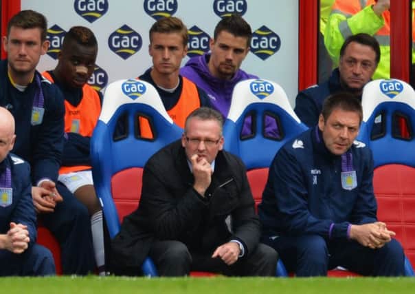 Paul Lambert's struggling Aston Villa side have lost four in a row. Picture: Getty
