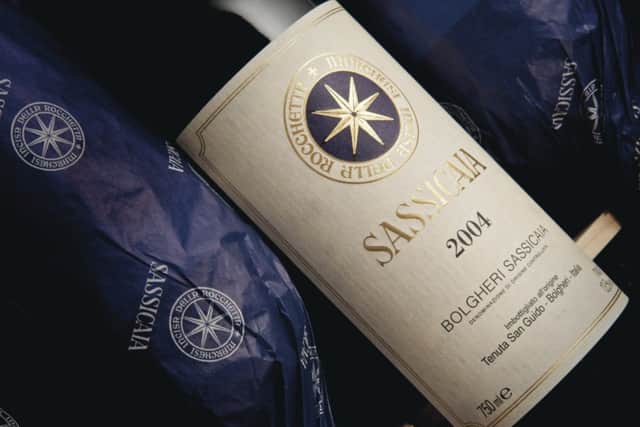 Bottles of Sassicaia 2004. Picture: PA