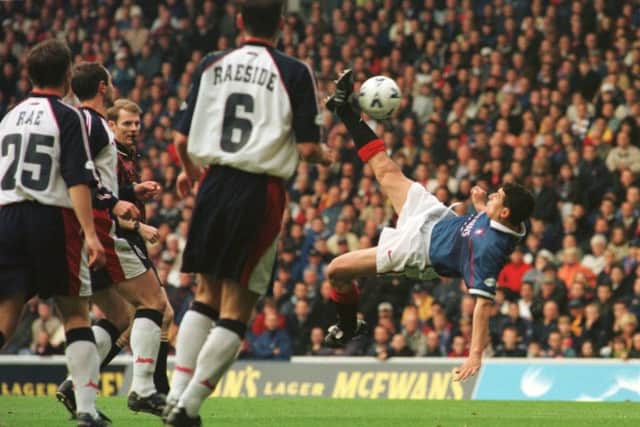 Charlie Miller in action for Rangers in 1997. Picture: TSPL