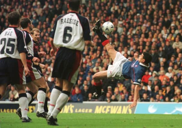 Charlie Miller in action for Rangers in 1997. Picture: TSPL