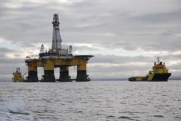 The Transocean Rather in the Cromarty Firth. Picture: HeMedia