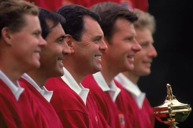 Gallachers decision to pick Nick Faldo early for the 1993 Ryder Cup didnt please Seve Ballesteros. Picture: Chris Cole/Allsport