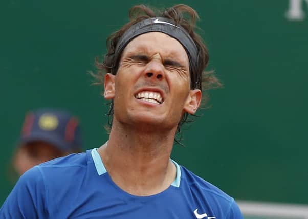 Rafael Nadal lost to David Ferrer on clay for the first time in ten years yesterday. Picture: AP