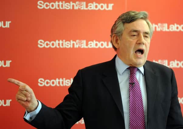 Gordon Brown will focus on the security of people's pensions in his speech. Picture: Ian Rutherford