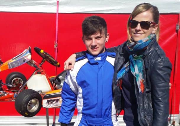 Susie Wolff with Liam Georgeson. Picture: Ian Georgeson