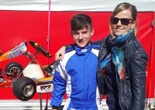 Susie Wolff with Liam Georgeson. Picture: Ian Georgeson
