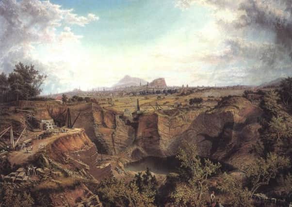 Depiction of Craigleith Quarry in 1860 Picture: Capital Collections