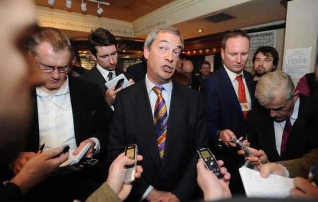 UKIP leader Nigel Farage. Picture: Jane Barlow