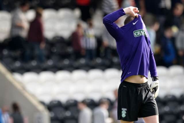 Hibs goalkeeper Ben Williams said after the sides latest lifeless defeat at St Mirren that the players were spoiled. Picture: SNS