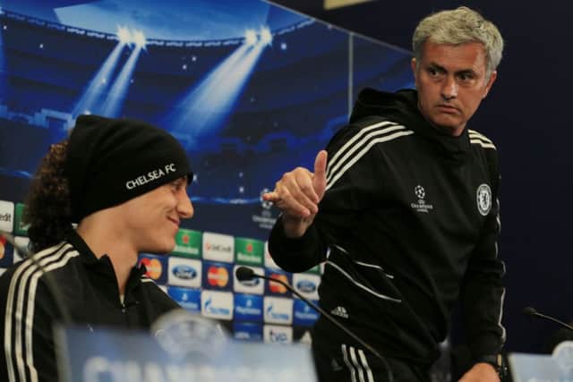 Jose Mourinho faced the media in English at the Vincente Calderon Stadium in Madrid yesterday. Picture: PA