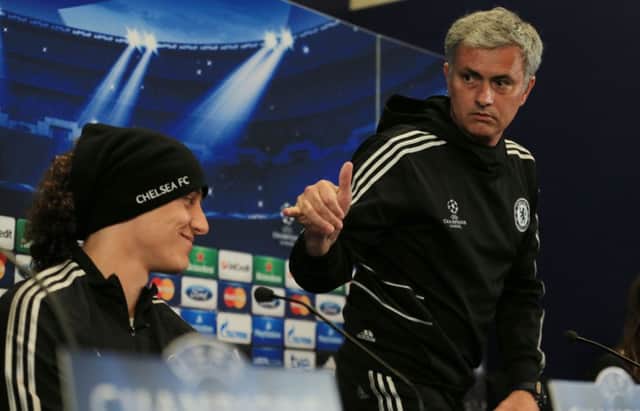 Jose Mourinho faced the media in English at the Vincente Calderon Stadium in Madrid yesterday. Picture: PA