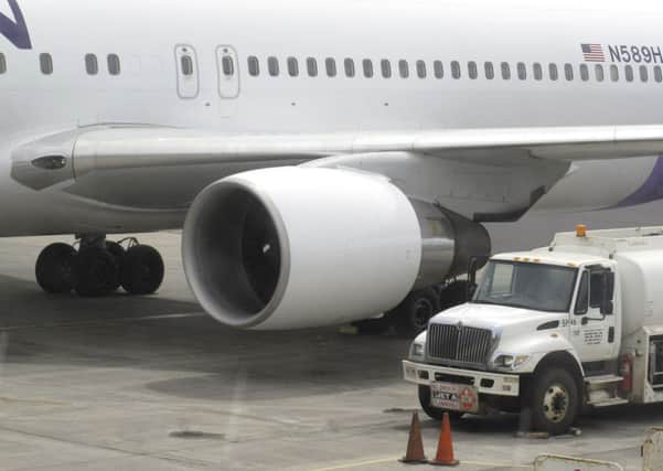 The Hawaiian Airlines Flight 45 arrives from San Jose, California. Picture: AP/Oskar Garcia
