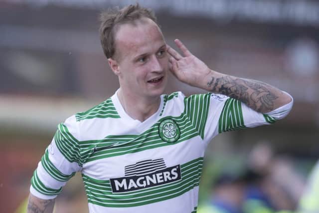 Leigh Griffiths celebrates scoring for Celtic. His SFA hearing has been put back until May 22nd. Picture: PA