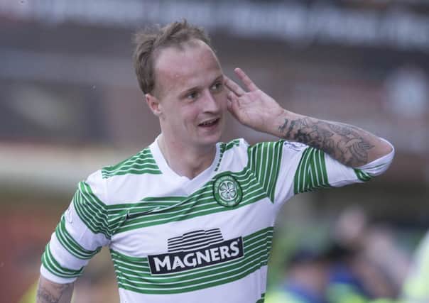 Leigh Griffiths celebrates scoring for Celtic. His SFA hearing has been put back until May 22nd. Picture: PA