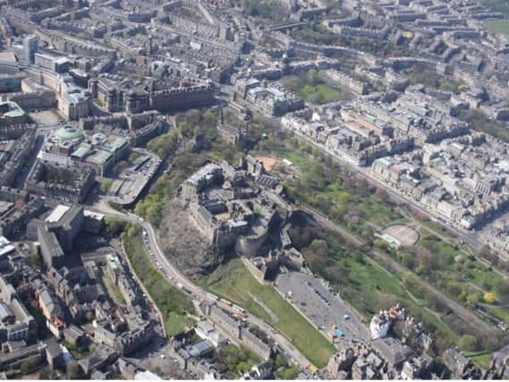 The Castle and central Edinburgh. Picture: John Lancaster/@JohnLancArch