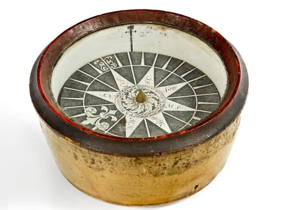 The Danish-made compass, which could fetch up to 160 times what Gordon Black paid for it. Picture: Charles Miller Ltd