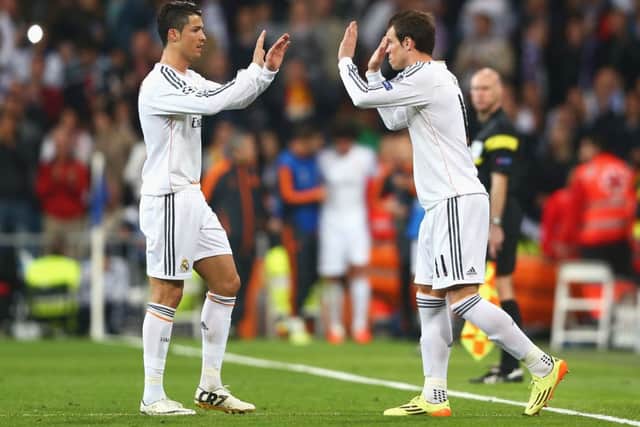 Gareth Bale comes on as a substitute for Cristiano Ronaldo. Picture: Getty