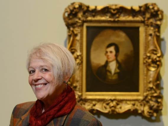 Liz Lochheads Robert Burns backs independence. Picture: Neil Hanna