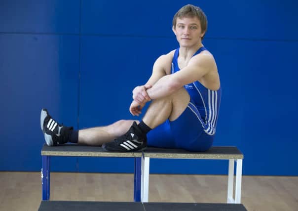 Alex Gladkov is worried about his family in the east of Ukraine but is looking forward to wrestling for Scotland. Picture: Jeff Holmes