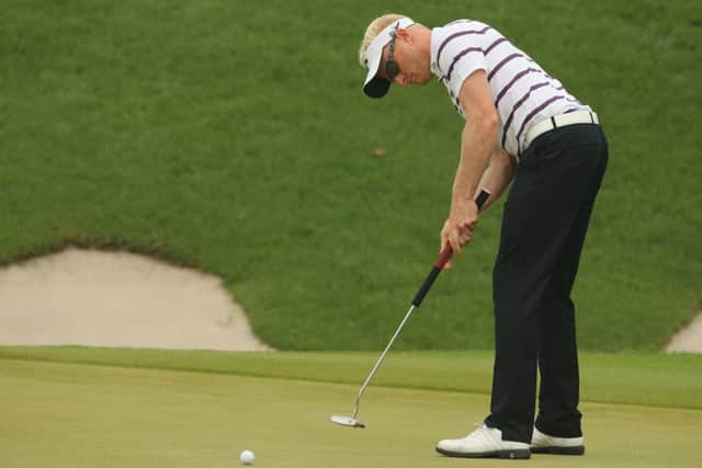 Simon Dyson on his way to an opening 67 in Shenzhen. Picture: Getty