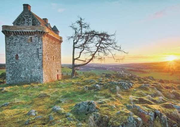 A stunning photograph of the fabulously named Fatlips Castle at sunrise. Picture: Anndrew Macdonald