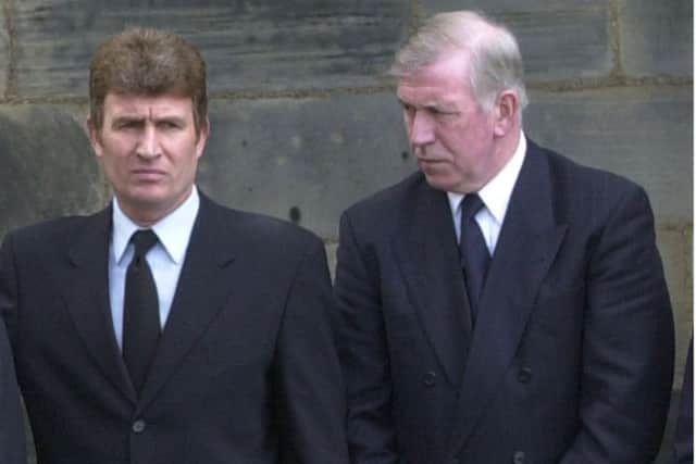 Sandy Jardine, left, with John Greig. The ex-Rangers captain described his team-mate as 'like a little brother'. Picture: TSPL