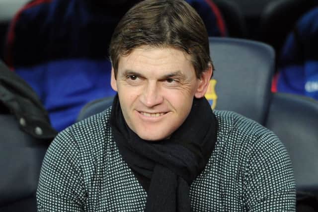 Tito Vilanova pictured during Barcelona's clash with Paris St-Germain in April 2013. Picture: AFP/Getty