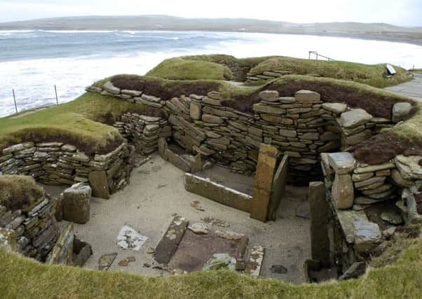 Part of the 5,000 year old village of Skara Brae on the West Mainland, Orkney. Picture: Jane Barlow