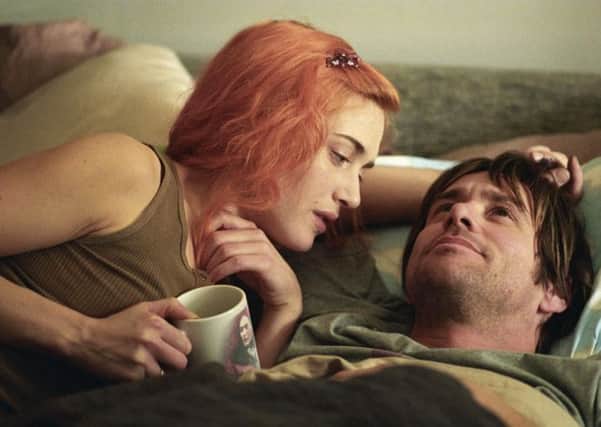 Kate Winslet and Jim Carrey in a scene from "Eternal Sunshine of the Spotless Mind". Picture: Reuters
