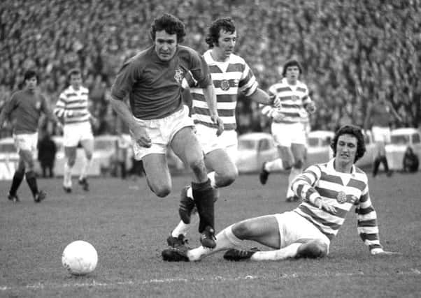 Sandy Jardine at the peak of his career for Rangers against Celtic. Picture: SNS