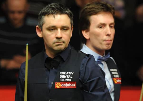McManus, left, and Doherty will resume their battle today. Picture: PA