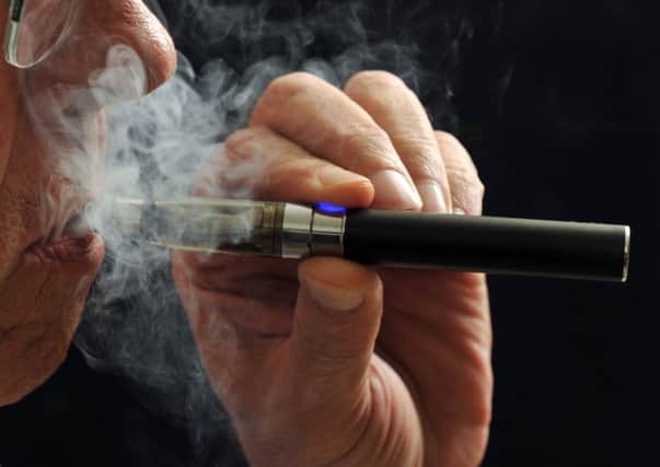 Battery-powered e-cigarettes use a heating element that vaporises a liquid solution. Picture: AP