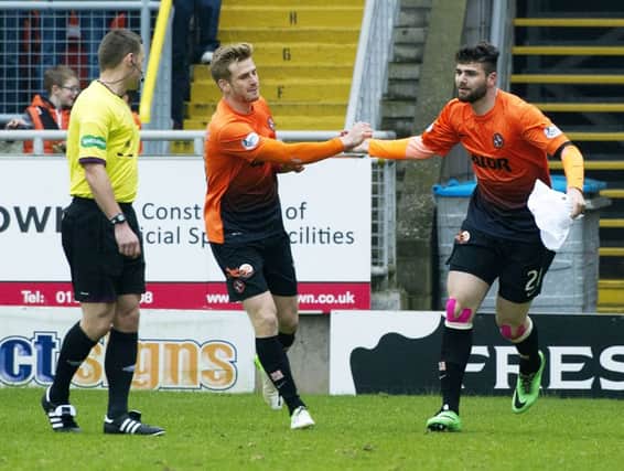Nadir Ciftci: Two first-half goals. Picture: SNS