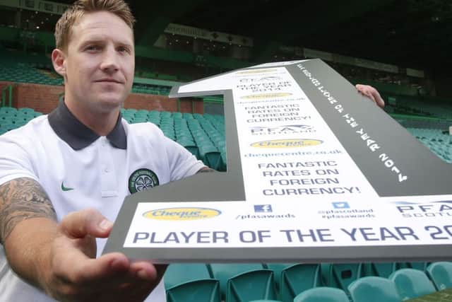 Celtic's Kris Commons during the PFA Scotland Player of the Year photocall at Celtic Park. Picture: SNS