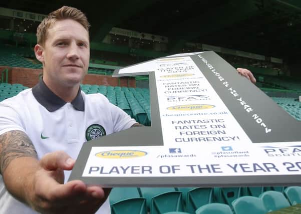 Celtic's Kris Commons during the PFA Scotland Player of the Year photocall at Celtic Park. Picture: SNS