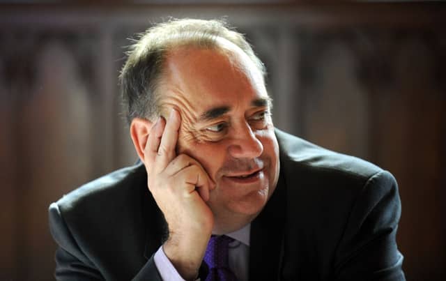 Alex Salmond spoke in Belgium yesterday. Picture: Jane Barlow