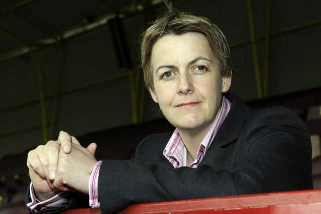 Leann Dempster, pictured in August 2010 at Fir Park, has been named as Hibernian's new chief executive. Picture: Ian Rutherford