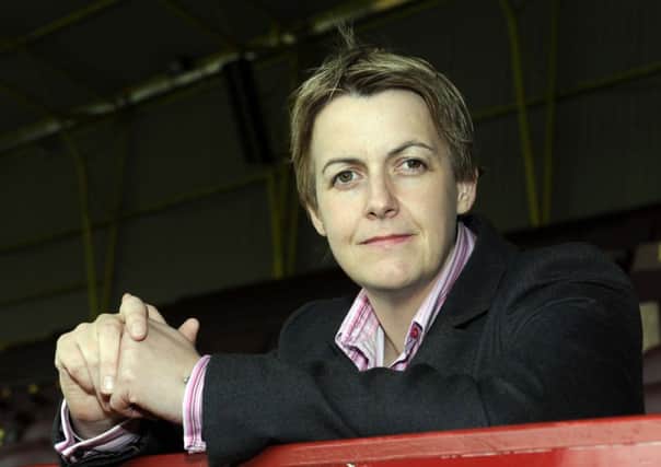 Leann Dempster, pictured in August 2010 at Fir Park, has been named as Hibernian's new chief executive. Picture: Ian Rutherford