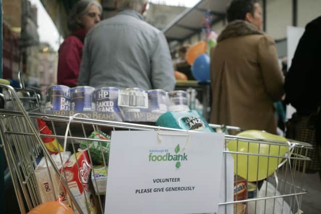 Food bank use in Scotland has risen dramatically. Picture: Toby Williams