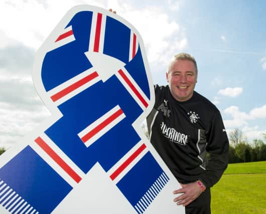 Ally McCoist was on hand to thank supporters for their support of the Rangers Charity Foundation. Picture: SNS