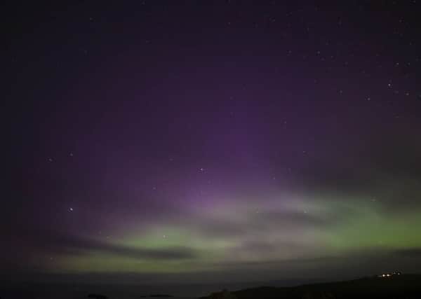 The Northern Lights seen fromWesting, Unst in Shetland. Picture: Vimeo