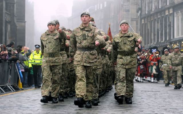 The last ten years have seen a phenomenal transformation in public attitudes to the armed forces. Picture: Lisa Ferguson